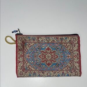 Elegant Multicolor Tapestry Clutch